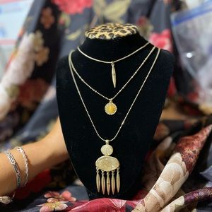 NWT Lucky Brand Long Layered Necklace